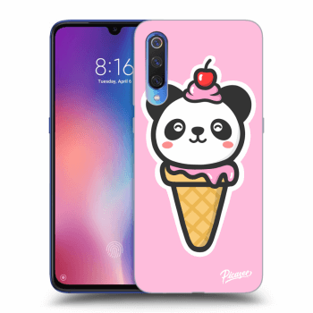 Picasee silikonový černý obal pro Xiaomi Mi 9 - Ice Cream Panda