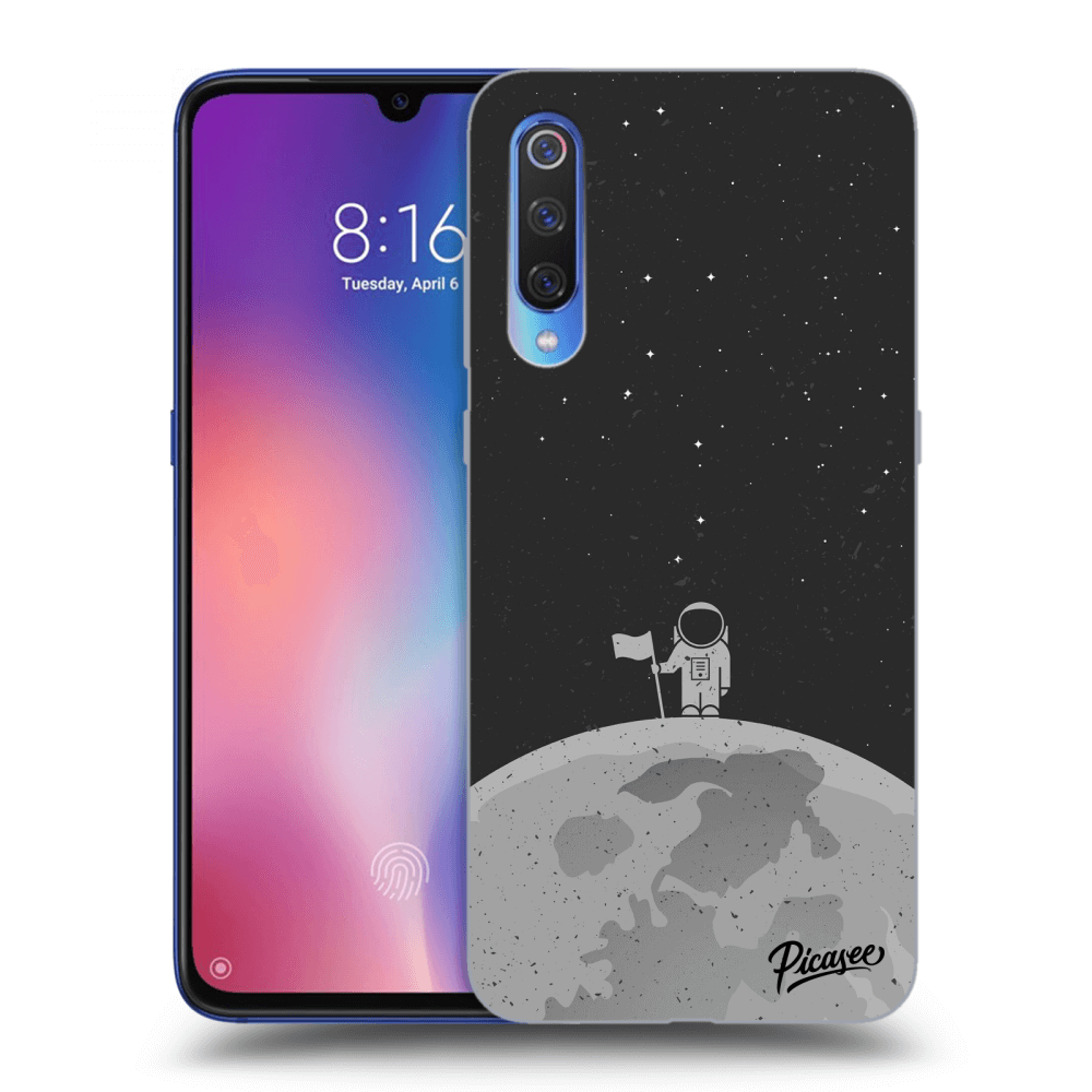 Picasee silikonový černý obal pro Xiaomi Mi 9 - Astronaut