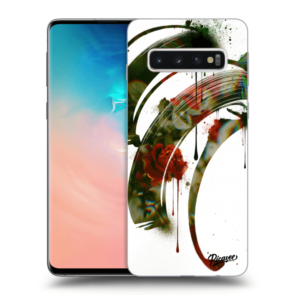 Picasee ULTIMATE CASE pro Samsung Galaxy S10 G973 - Roses white