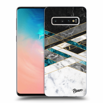 Picasee ULTIMATE CASE pro Samsung Galaxy S10 G973 - Black & White geometry