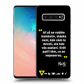 Obal pro Samsung Galaxy S10 G973 - Kazma - SVĚT PATŘÍ TĚM, CO SE NEPOSEROU