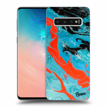 Picasee ULTIMATE CASE pro Samsung Galaxy S10 G973 - Blue Magma