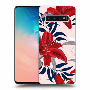 Obal pro Samsung Galaxy S10 G973 - Red Lily