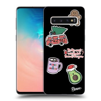 Obal pro Samsung Galaxy S10 G973 - Christmas Stickers