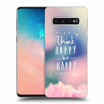 Picasee ULTIMATE CASE pro Samsung Galaxy S10 G973 - Think happy be happy