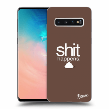 Picasee ULTIMATE CASE pro Samsung Galaxy S10 G973 - Shit happens