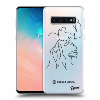 Picasee silikonový průhledný obal pro Samsung Galaxy S10 G973 - Forehead kiss