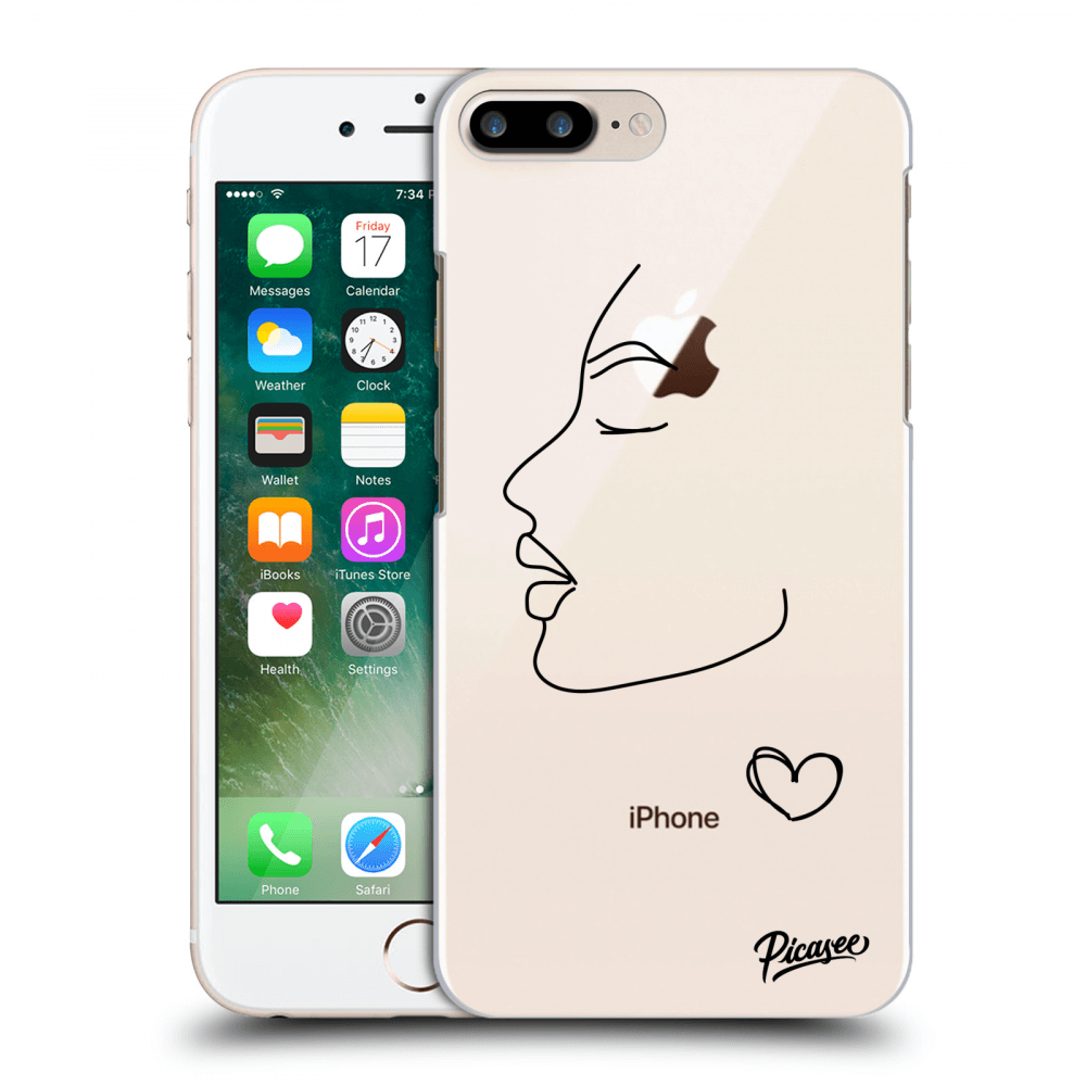 Picasee silikonový průhledný obal pro Apple iPhone 8 Plus - Couple girl