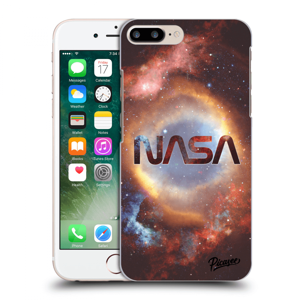 Picasee silikonový průhledný obal pro Apple iPhone 8 Plus - Nebula