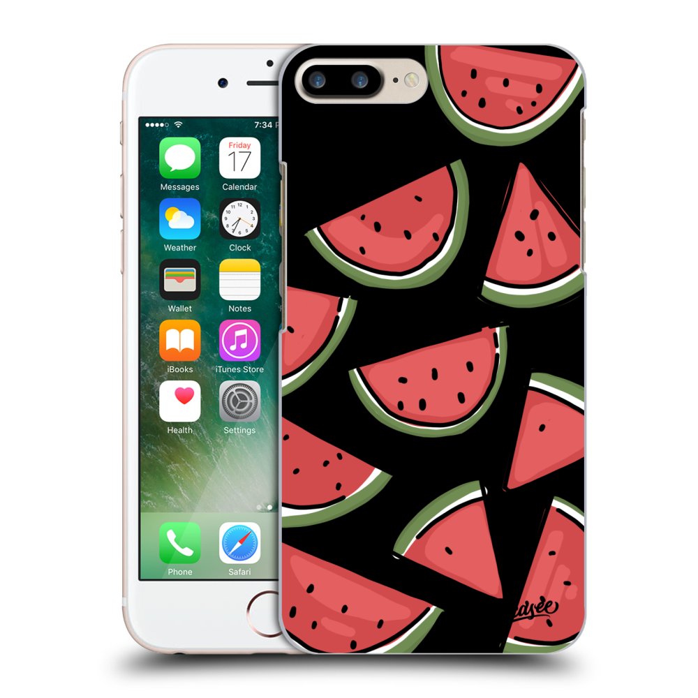 Picasee silikonový černý obal pro Apple iPhone 8 Plus - Melone