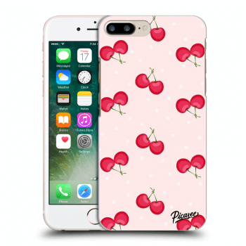 Picasee silikonový černý obal pro Apple iPhone 8 Plus - Cherries