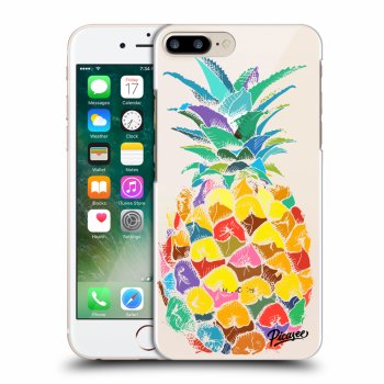 Picasee silikonový průhledný obal pro Apple iPhone 8 Plus - Pineapple