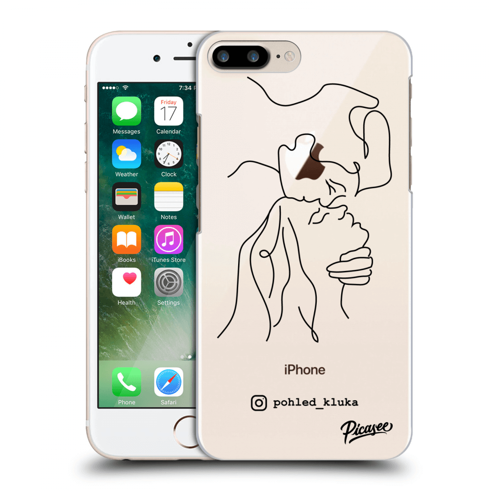 Picasee silikonový průhledný obal pro Apple iPhone 8 Plus - Forehead kiss