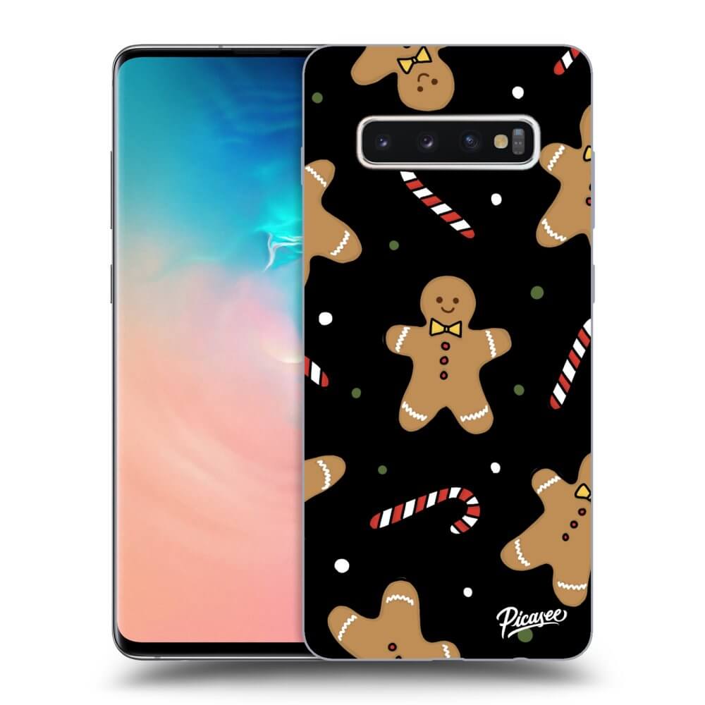 Picasee silikonový černý obal pro Samsung Galaxy S10 Plus G975 - Gingerbread