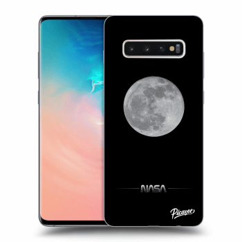 Picasee silikonový průhledný obal pro Samsung Galaxy S10 Plus G975 - Moon Minimal
