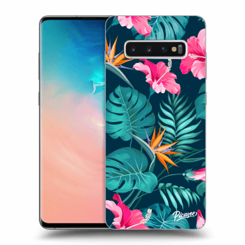 Obal pro Samsung Galaxy S10 Plus G975 - Pink Monstera