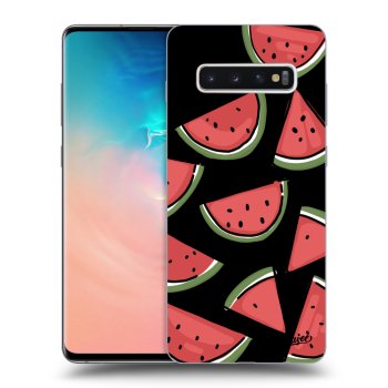 Picasee silikonový černý obal pro Samsung Galaxy S10 Plus G975 - Melone
