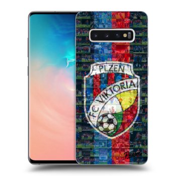 Picasee silikonový černý obal pro Samsung Galaxy S10 Plus G975 - FC Viktoria Plzeň A