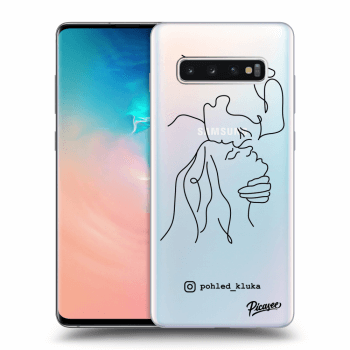 Picasee silikonový průhledný obal pro Samsung Galaxy S10 Plus G975 - Forehead kiss