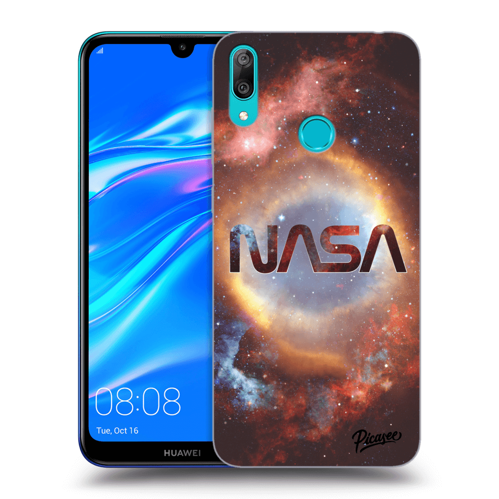 Picasee silikonový průhledný obal pro Huawei Y7 2019 - Nebula