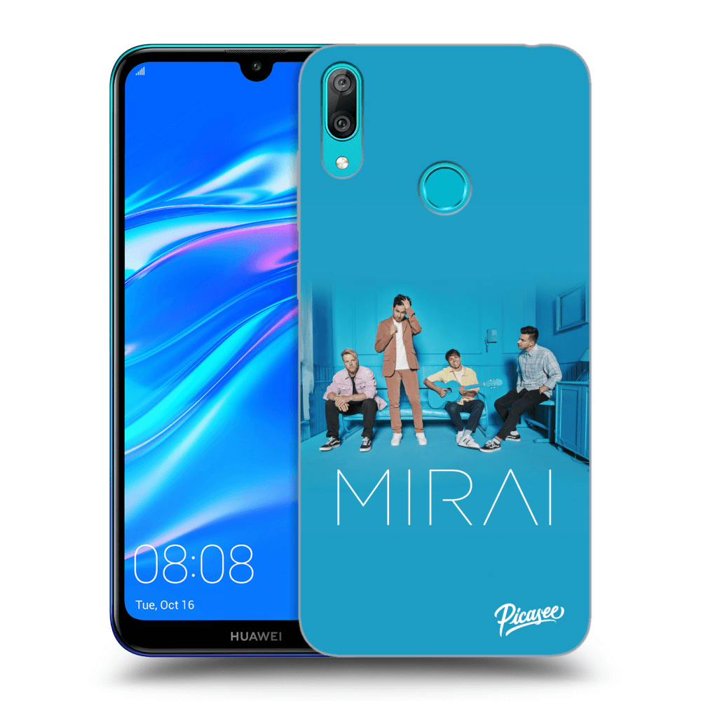 Picasee silikonový průhledný obal pro Huawei Y7 2019 - Mirai - Blue