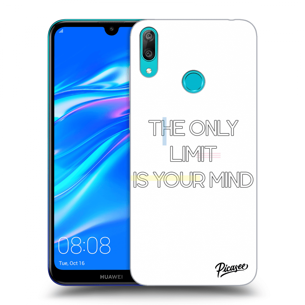 Picasee silikonový průhledný obal pro Huawei Y7 2019 - The only limit is your mind