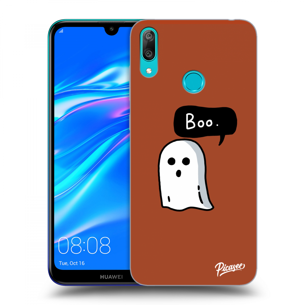 Picasee silikonový průhledný obal pro Huawei Y7 2019 - Boo