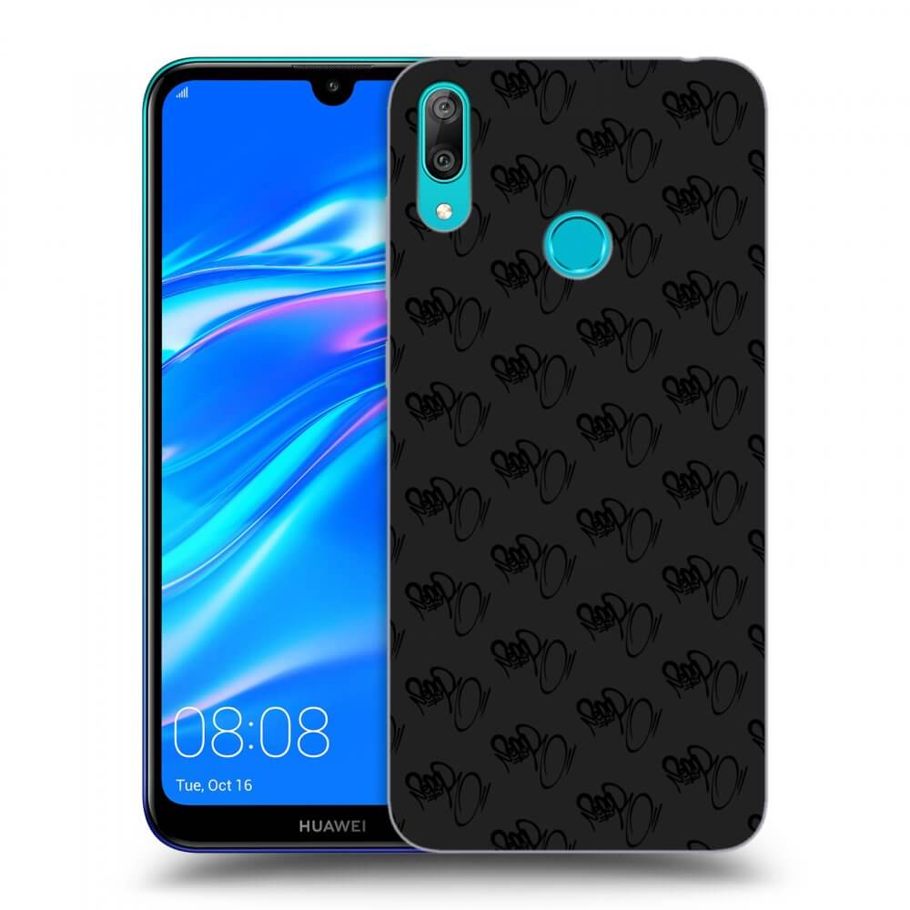 Picasee silikonový černý obal pro Huawei Y7 2019 - Separ - Black On Black 1