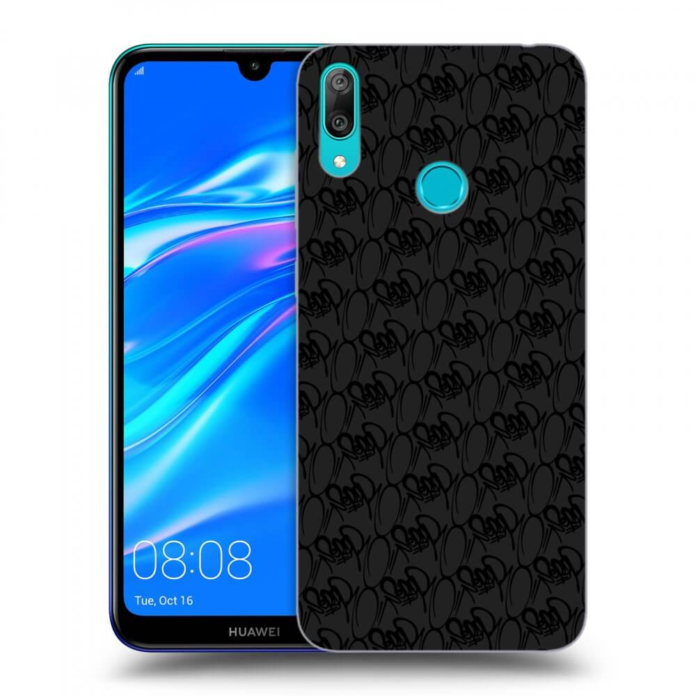 Picasee silikonový černý obal pro Huawei Y7 2019 - Separ - Black On Black 2