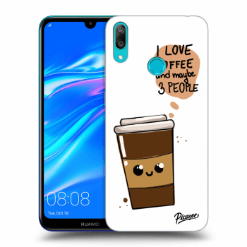 Picasee silikonový průhledný obal pro Huawei Y7 2019 - Cute coffee