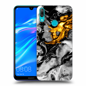 Obal pro Huawei Y7 2019 - Black Gold 2