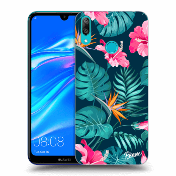 Obal pro Huawei Y7 2019 - Pink Monstera