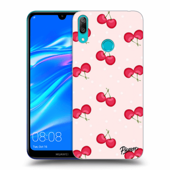 Picasee silikonový černý obal pro Huawei Y7 2019 - Cherries