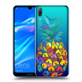 Picasee silikonový průhledný obal pro Huawei Y7 2019 - Pineapple