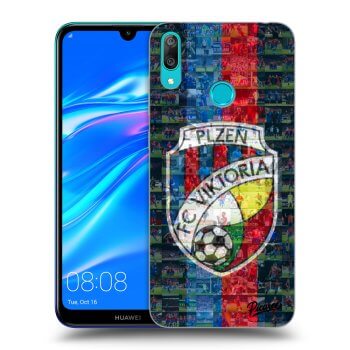 Picasee silikonový černý obal pro Huawei Y7 2019 - FC Viktoria Plzeň A