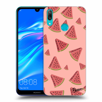 Picasee silikonový černý obal pro Huawei Y7 2019 - Watermelon