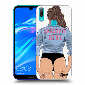 Picasee silikonový černý obal pro Huawei Y7 2019 - Crossfit girl - nickynellow