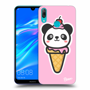 Picasee silikonový černý obal pro Huawei Y7 2019 - Ice Cream Panda