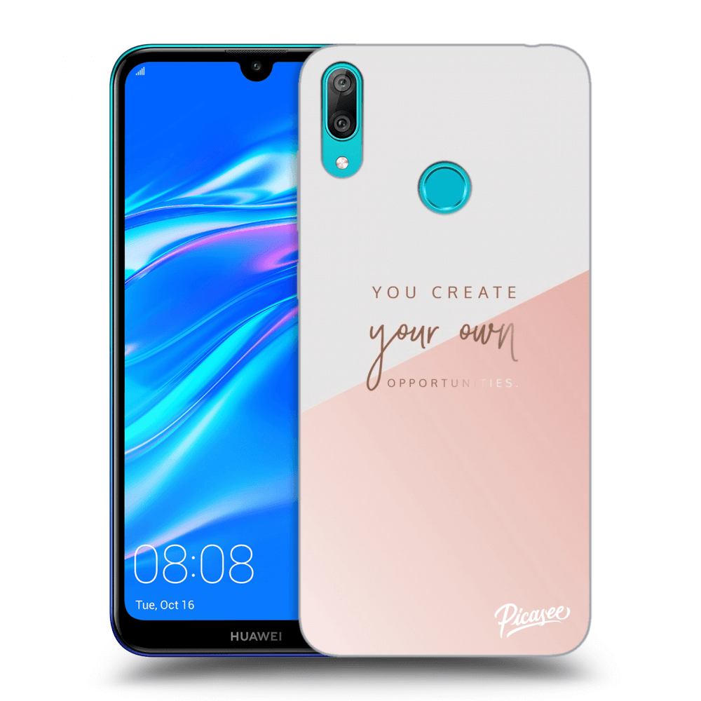 Picasee silikonový průhledný obal pro Huawei Y7 2019 - You create your own opportunities