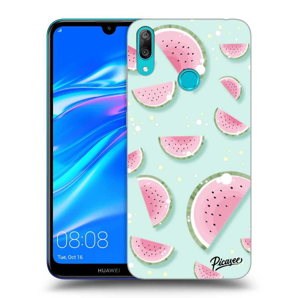 Picasee silikonový průhledný obal pro Huawei Y7 2019 - Watermelon 2