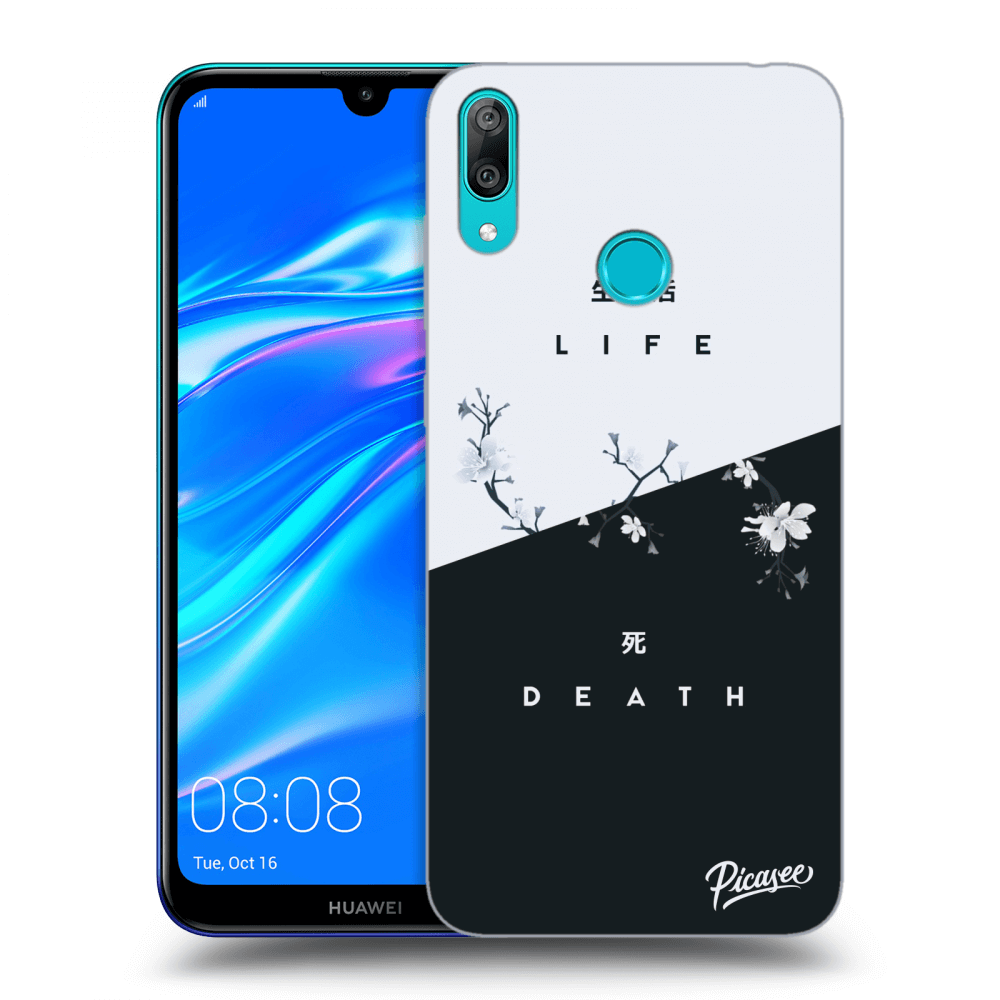 Picasee silikonový průhledný obal pro Huawei Y7 2019 - Life - Death
