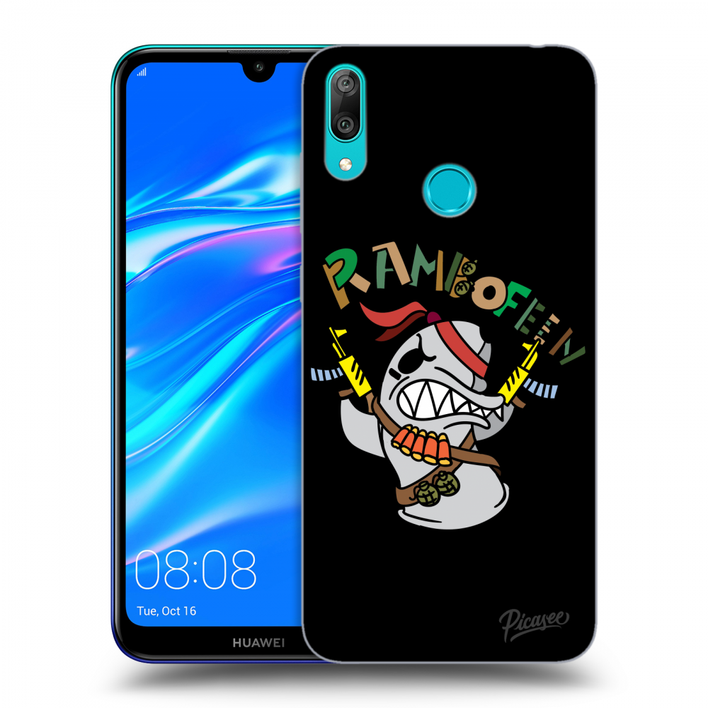 Picasee silikonový černý obal pro Huawei Y7 2019 - Rambofen