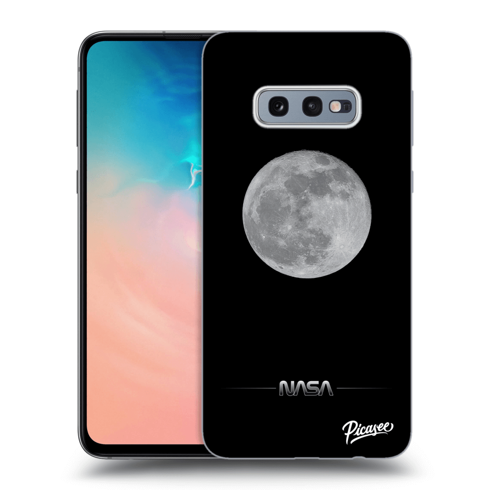 Picasee silikonový průhledný obal pro Samsung Galaxy S10e G970 - Moon Minimal