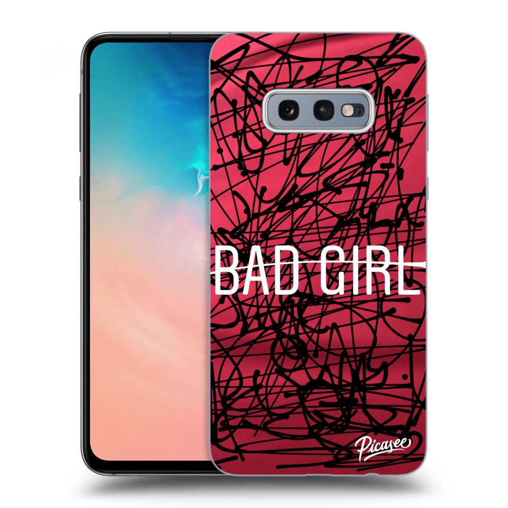 Picasee silikonový průhledný obal pro Samsung Galaxy S10e G970 - Bad girl