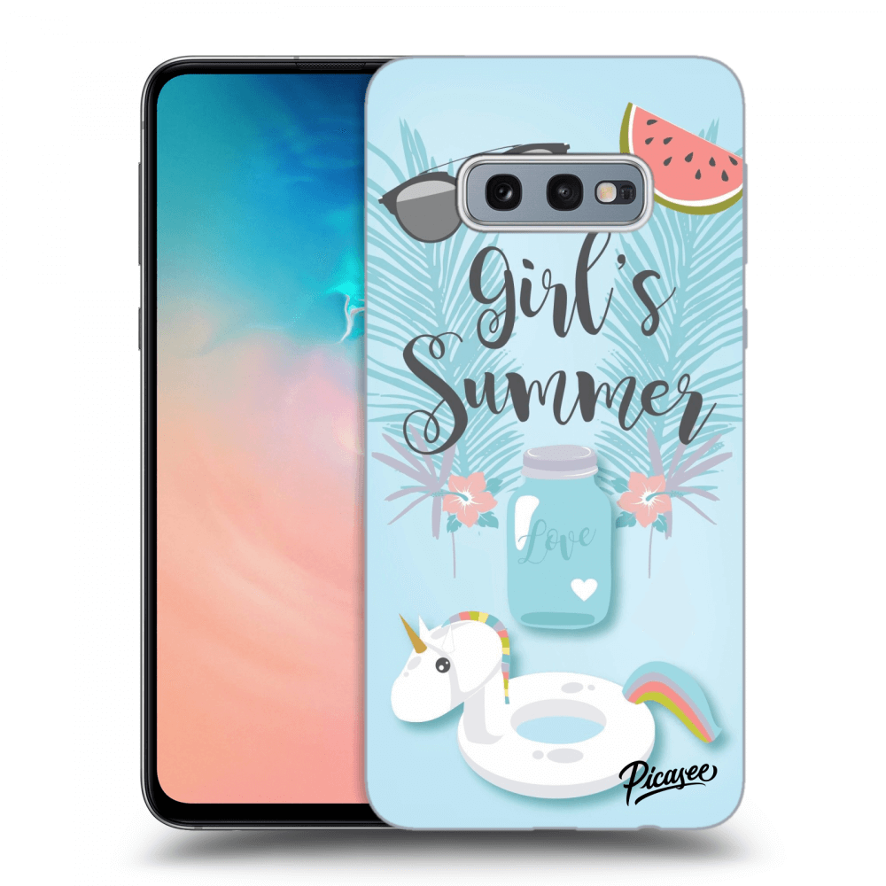 Picasee silikonový průhledný obal pro Samsung Galaxy S10e G970 - Girls Summer