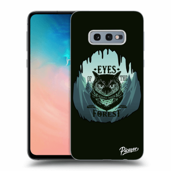 Picasee silikonový černý obal pro Samsung Galaxy S10e G970 - Forest owl