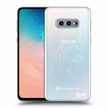 Picasee silikonový průhledný obal pro Samsung Galaxy S10e G970 - Forehead kiss White