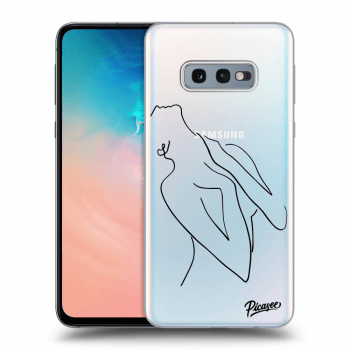 Picasee silikonový průhledný obal pro Samsung Galaxy S10e G970 - Sensual girl