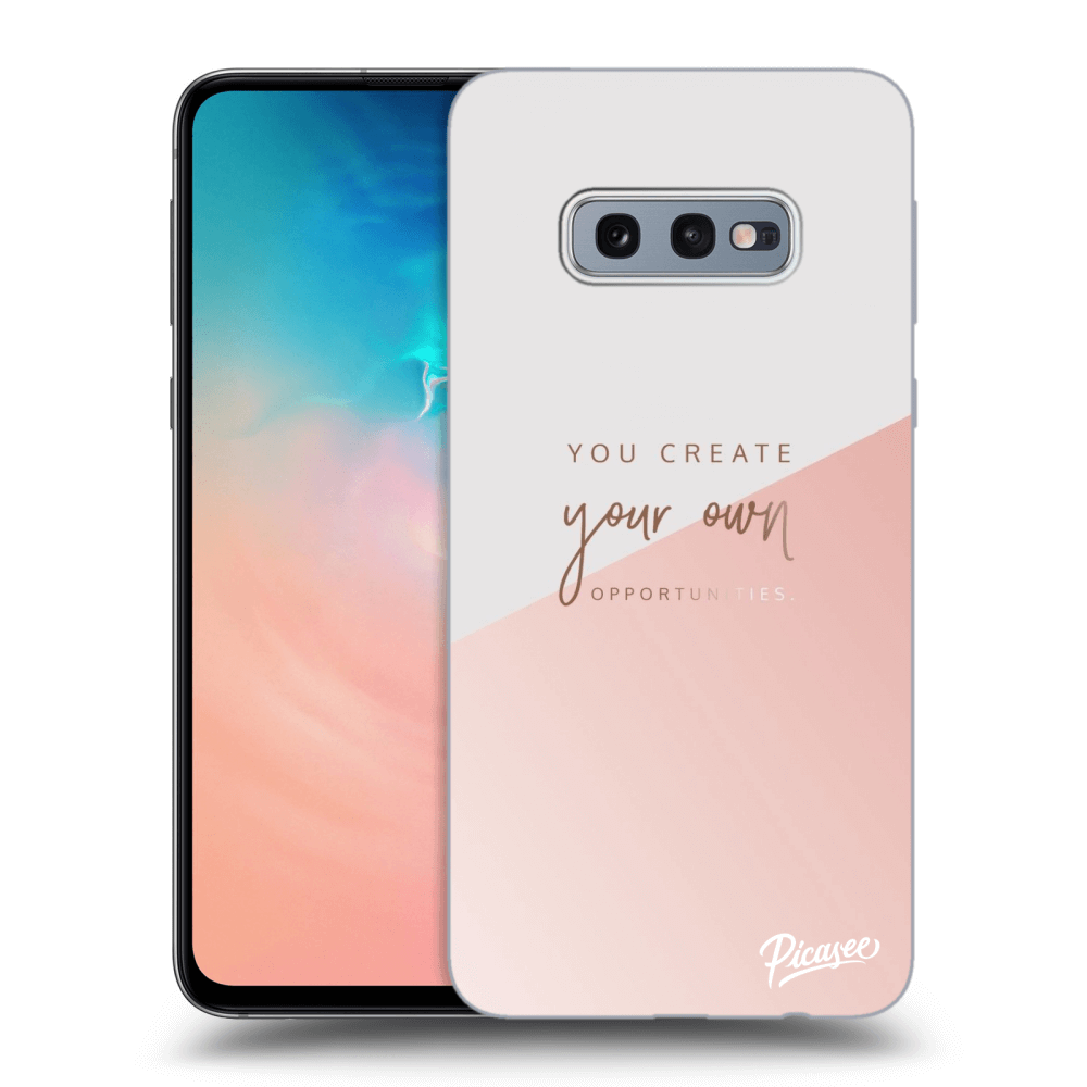 Picasee silikonový průhledný obal pro Samsung Galaxy S10e G970 - You create your own opportunities