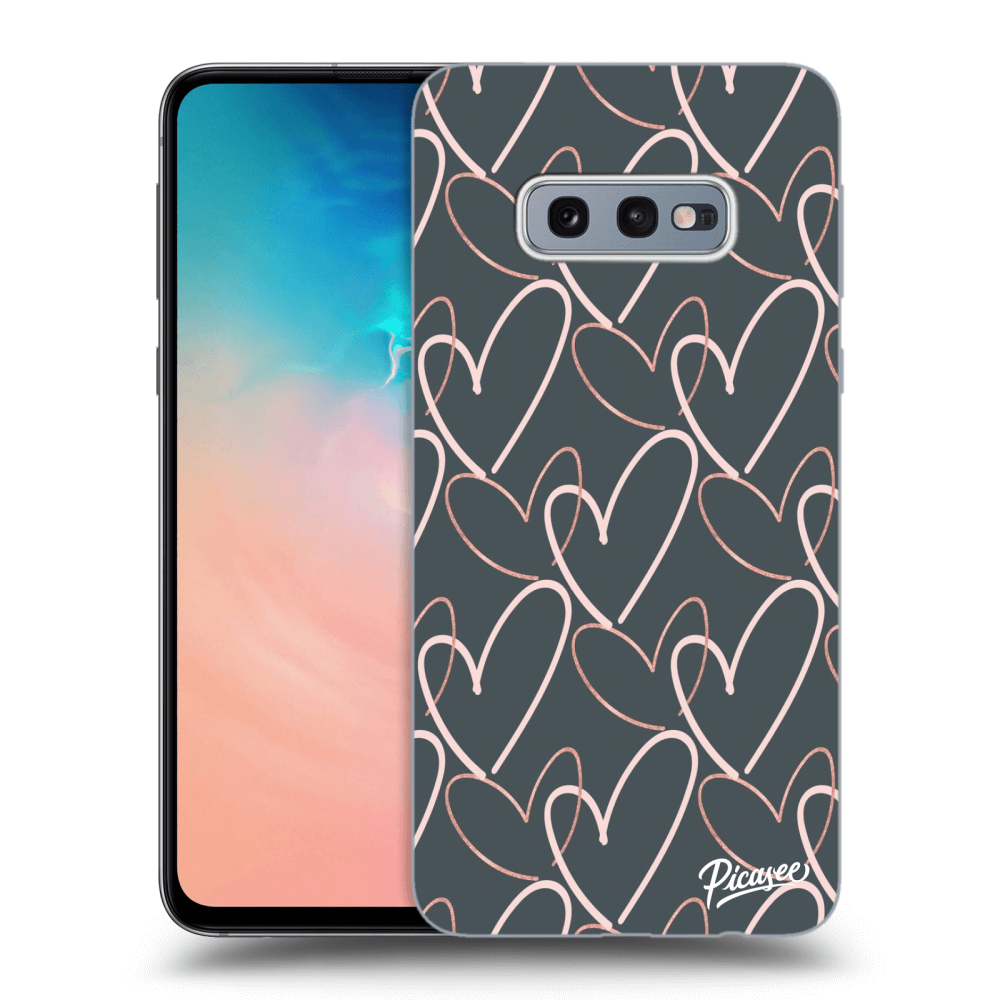 Picasee silikonový průhledný obal pro Samsung Galaxy S10e G970 - Lots of love